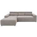 Divano angolare regolabile Brandon grigio 285x175 cm