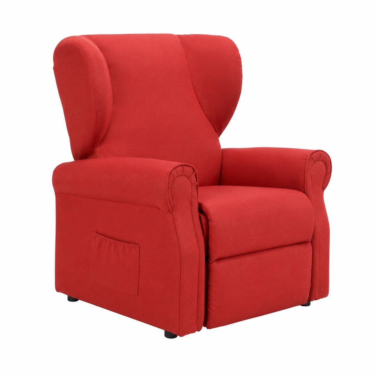 Sedia Relax Alzapersona Elettrica in Pelle Rossa con Zero Gravity e 2 Motori Indipendenti